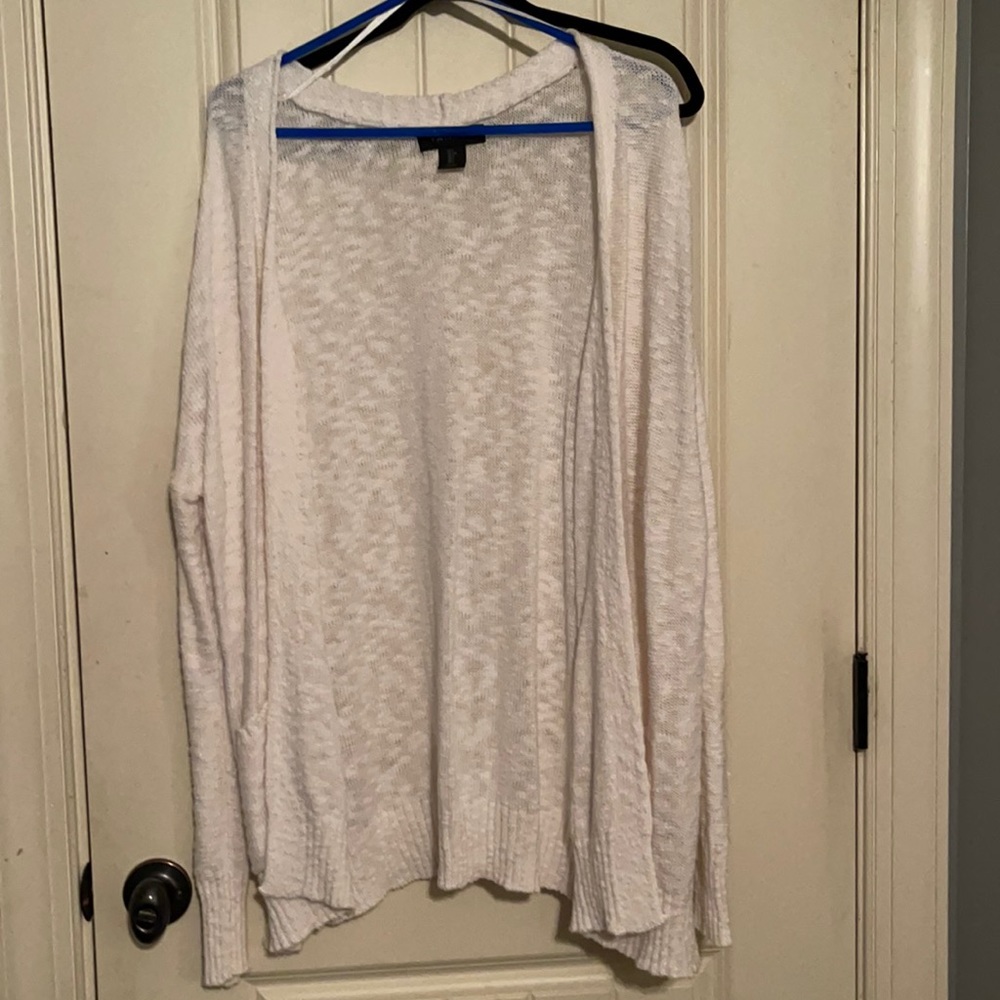 White cardigan
